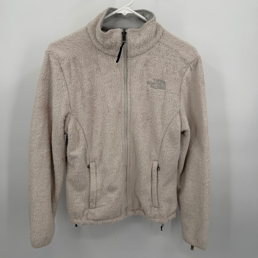 The North Face Women's SP Osito Jacket‎ Light Cream Fuzzy Fleece Zip Up Sherpa